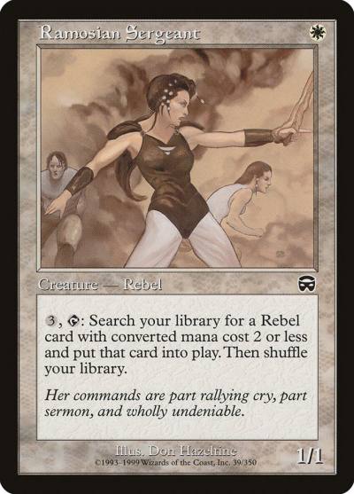 Ramosian Sergeant 39 Mercadian Masques Magic card
