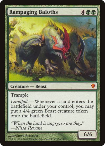 Rampaging Baloths ZEN-178 Zendikar Magic card