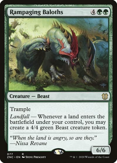 Rampaging Baloths ZNC-77 Zendikar Rising Commander Magic card