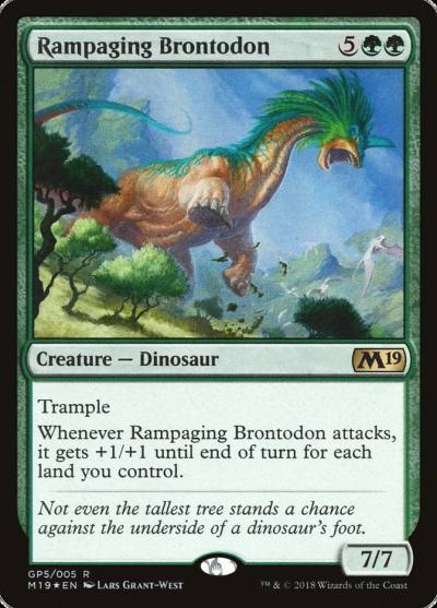 Rampaging Brontodon G18-GP5 M19 Gift Pack Magic card