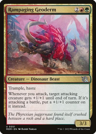 Rampaging Geoderm 251 March of the Machine Magic card