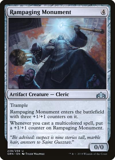 Rampaging Monument 239 Guilds of Ravnica Magic card