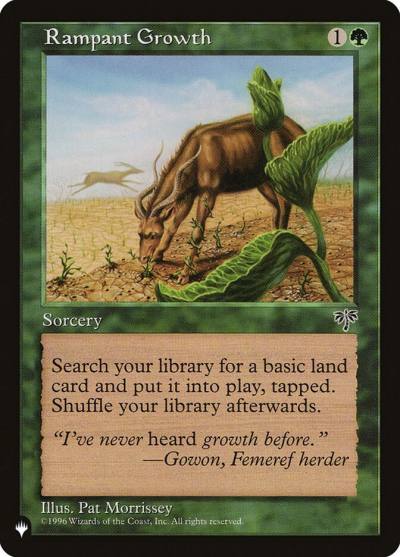 Rampant Growth PLST-MIR-235 The List Magic card