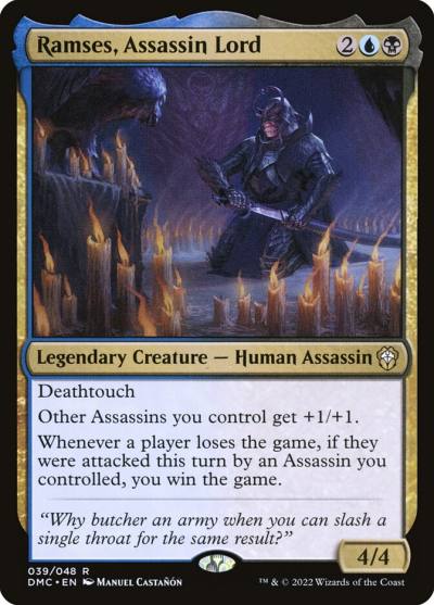 Ramses, Assassin Lord DMC-39 Dominaria United Commander Magic card