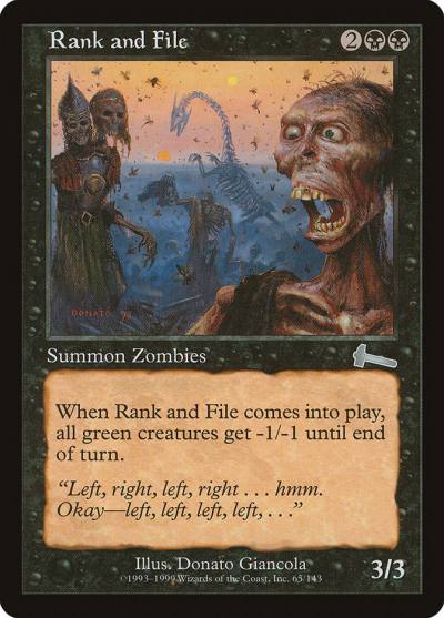 Rank and File ULG-65 Urza's Legacy Magic card