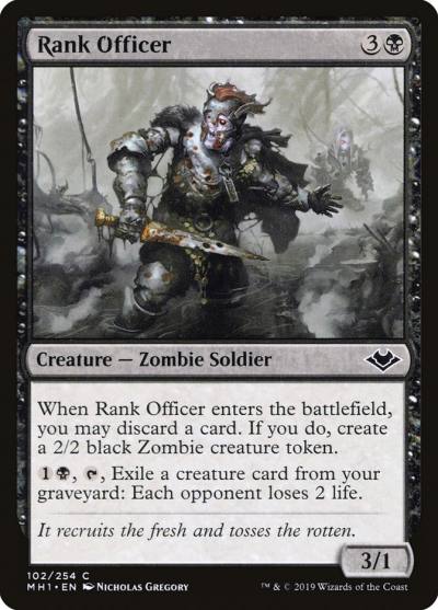 Rank Officer 102 Modern Horizons Magic card