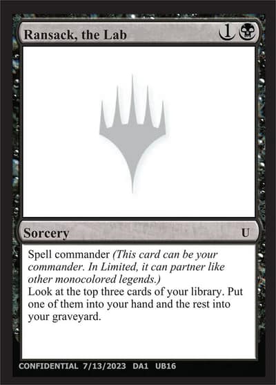 Ransack, the Lab UNK-UB16 Unknown Event Magic card