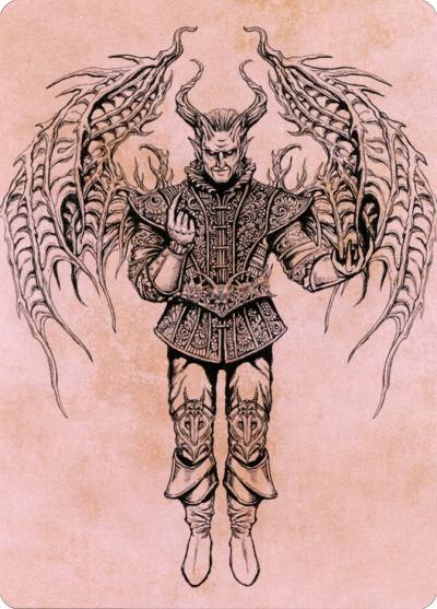 Raphael, Fiendish Savior // Raphael, Fiendish Savior ACLB-75 Battle for Baldur's Gate Art Series Magic card