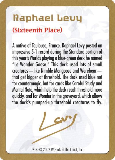 Raphael Levy Bio WC02-RL0A World Championship Decks 2002 Magic card