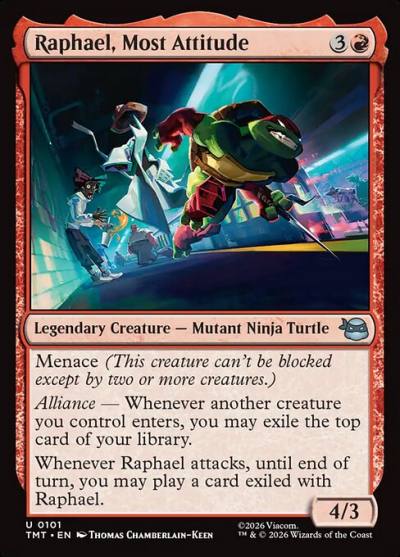 Raphael, Most Attitude TMT-101 Teenage Mutant Ninja Turtles Magic card