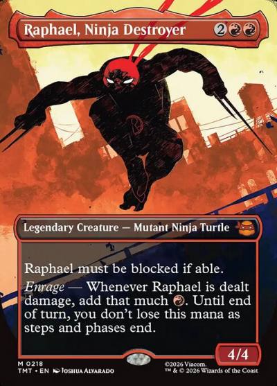 Raphael, Ninja Destroyer TMT-218 Teenage Mutant Ninja Turtles Magic card