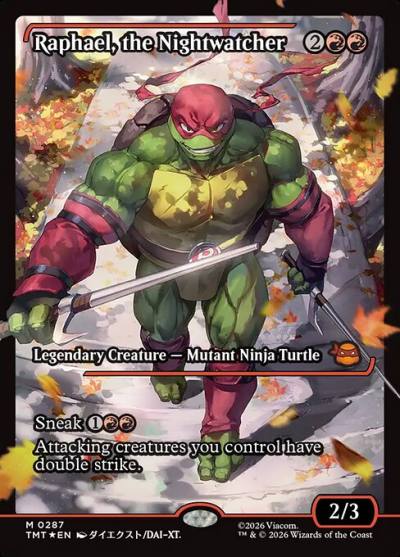 Raphael, the Nightwatcher TMT-287 Teenage Mutant Ninja Turtles Magic card