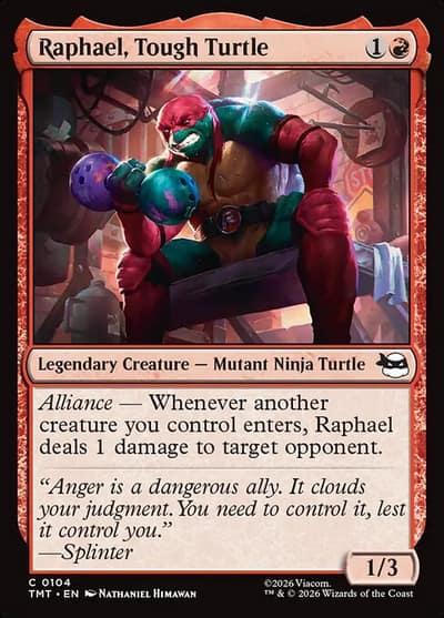 Raphael, Tough Turtle 104 Teenage Mutant Ninja Turtles Magic card