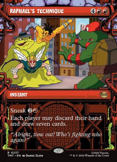 Raphael's Technique TMT-237 Teenage Mutant Ninja Turtles Magic card