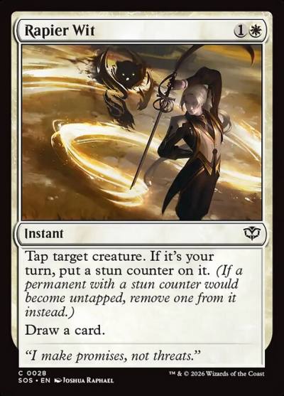 Rapier Wit SOS-28 Secrets of Strixhaven Magic card