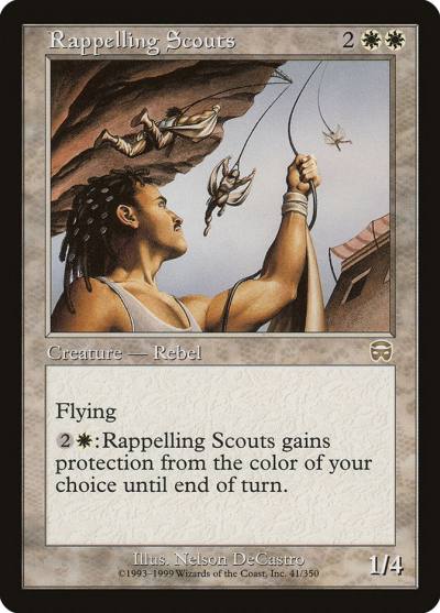 Rappelling Scouts MMQ-41 Mercadian Masques Magic card