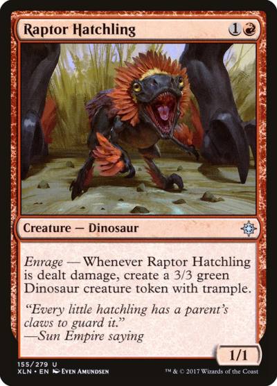 Raptor Hatchling 155 Ixalan Magic card