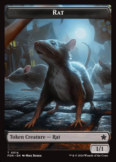 Rat TFDN-14 Foundations Tokens Magic card