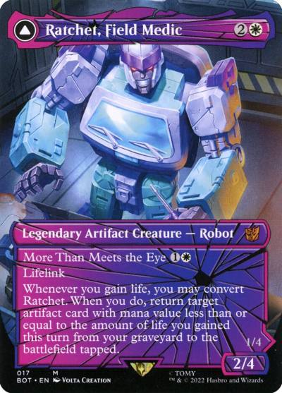 Ratchet, Field Medic // Ratchet, Rescue Racer BOT-17 Transformers Magic card
