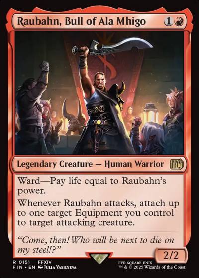 Raubahn, Bull of Ala Mhigo FIN-151 Final Fantasy Magic card