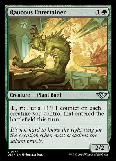 Raucous Entertainer OTJ-177 Outlaws of Thunder Junction Magic card