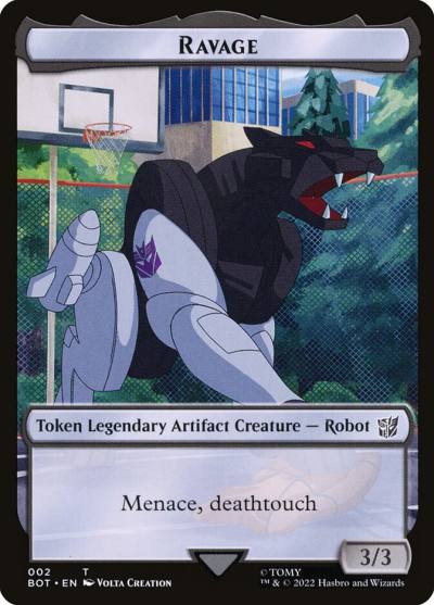 Ravage TBOT-2 Transformers Tokens Magic card