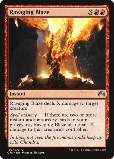 Ravaging Blaze ORI-159 Magic Origins Magic card