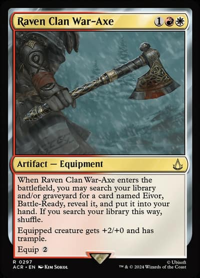 Raven Clan War-Axe ACR-297 Assassin's Creed Magic card