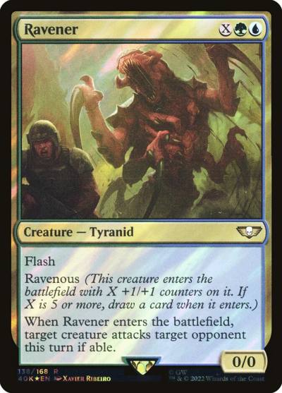 Ravener 40K-138STAR Warhammer 40,000 Commander Magic card