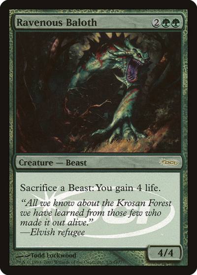 Ravenous Baloth G07-1 Judge Gift Cards 2007 Magic card