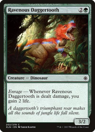 Ravenous Daggertooth 202 Ixalan Magic card