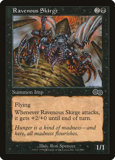 Ravenous Skirge 152 Urza's Saga Magic card