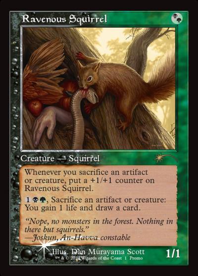 Ravenous Squirrel PW24-15 Wizards Play Network 2024 Magic card