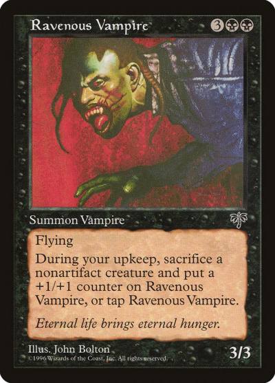 Ravenous Vampire MIR-136 Mirage Magic card