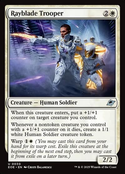 Rayblade Trooper 30 Edge of Eternities Magic card