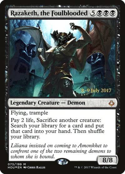 Razaketh, the Foulblooded PHOU-73S Hour of Devastation Promos Magic card