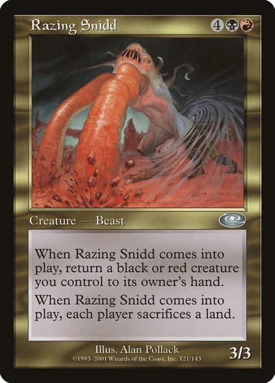 Razing Snidd 121 Planeshift Magic card