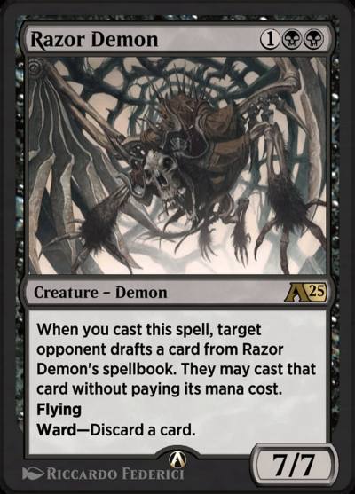 Razor Demon YDSK-9 Alchemy: Duskmourn Magic card