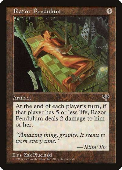 Razor Pendulum MIR-317 Mirage Magic card