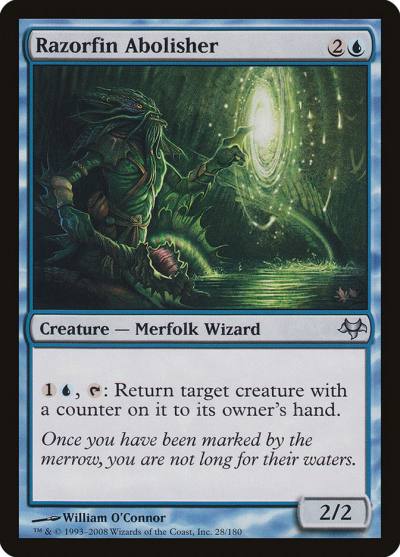 Razorfin Abolisher EVE-28 Eventide Magic card