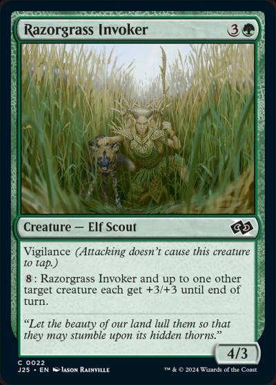 Razorgrass Invoker 22 Foundations Jumpstart Magic card