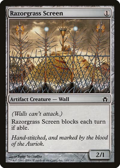 Razorgrass Screen 145 Fifth Dawn Magic card