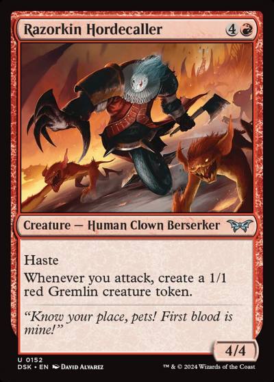 Razorkin Hordecaller 152 Duskmourn: House of Horror Magic card