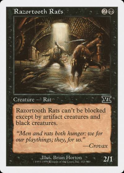 Razortooth Rats 6ED-153 Classic Sixth Edition Magic card