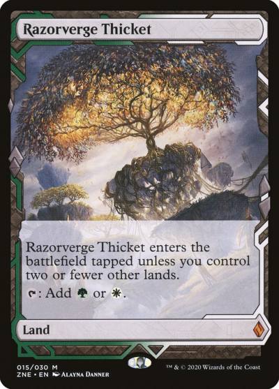 Razorverge Thicket ZNE-15 Zendikar Rising Expeditions Magic card