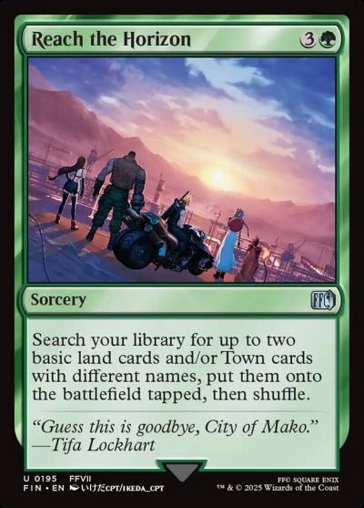 Reach the Horizon FIN-195 Final Fantasy Magic card