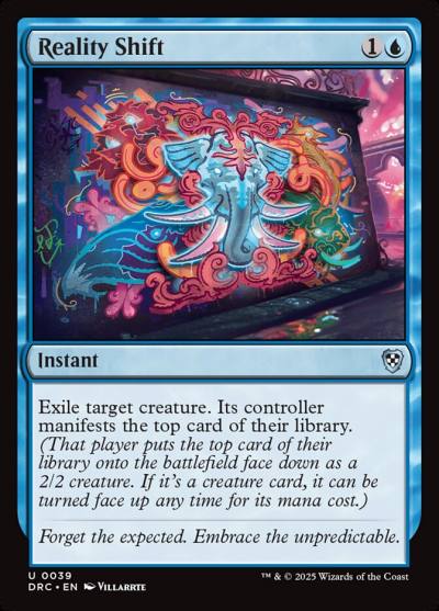 Reality Shift DRC-39 Aetherdrift Commander Magic card
