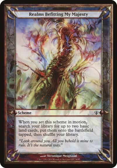 Realms Befitting My Majesty OARC-36STAR Archenemy Schemes Magic card