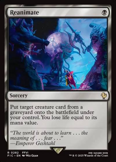 Reanimate FIC-282 Final Fantasy Commander Magic card