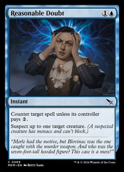 Reasonable Doubt MKM-69 Murders at Karlov Manor Magic card
